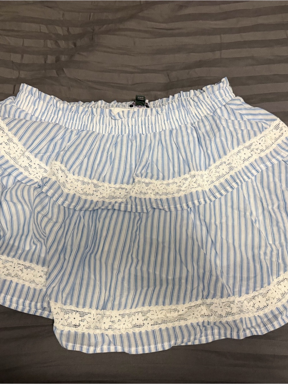 wild fable Blue and White Striped Summer Skort, size S
